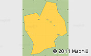 Savanna Style Simple Map of Shouning, cropped outside