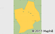 Savanna Style Simple Map of Shouning, single color outside