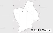 Silver Style Simple Map of Shouning, cropped outside
