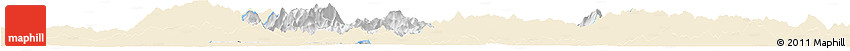 Classic Style Horizon Map of Taining, single color outside