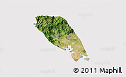 Satellite 3D Map of Tongan, cropped outside