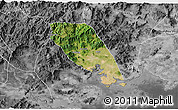 Satellite 3D Map of Tongan, desaturated