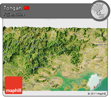 Satellite 3D Map of Tongan