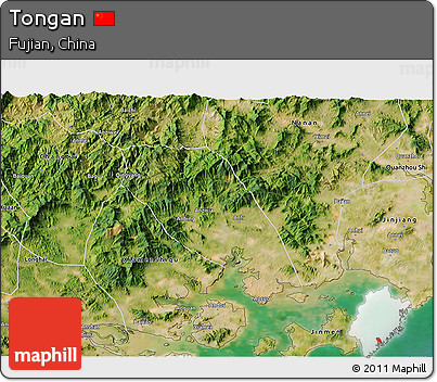 Satellite 3D Map of Tongan