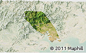 Satellite 3D Map of Tongan, lighten