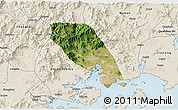 Satellite 3D Map of Tongan, shaded relief outside