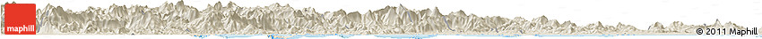 Shaded Relief Horizon Map of Tongan