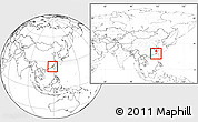 Blank Location Map of Tongan, within the entire country