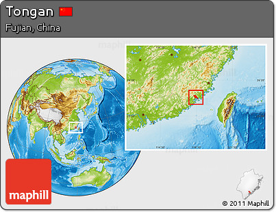 Physical Location Map of Tongan