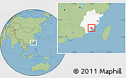 Savanna Style Location Map of Tongan, highlighted parent region