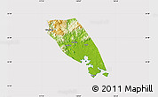 Physical Map of Tongan, cropped outside