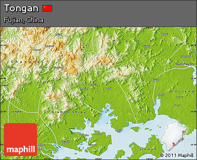 Physical Map of Tongan