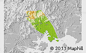 Physical Map of Tongan, lighten, desaturated