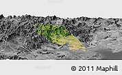 Satellite Panoramic Map of Tongan, desaturated