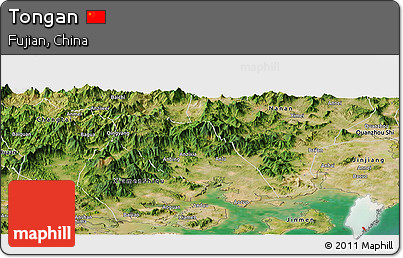 Satellite Panoramic Map of Tongan