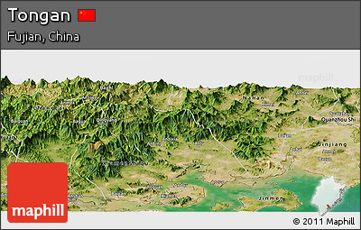 Satellite Panoramic Map of Tongan