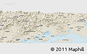 Shaded Relief Panoramic Map of Tongan