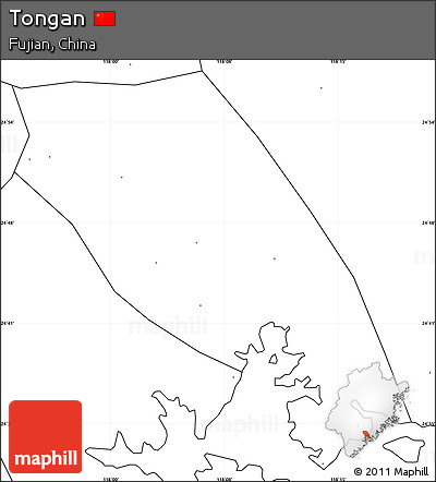 Blank Simple Map of Tongan, no labels