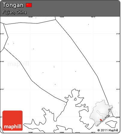 Blank Simple Map of Tongan, no labels