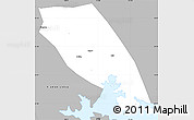 Gray Simple Map of Tongan