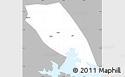 Gray Simple Map of Tongan, single color outside