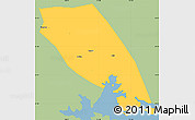 Savanna Style Simple Map of Tongan, single color outside