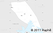 Silver Style Simple Map of Tongan