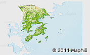 Physical 3D Map of Xiapu, single color outside