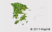 Satellite 3D Map of Xiapu, cropped outside