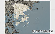 Shaded Relief 3D Map of Xiapu, darken