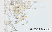 Shaded Relief 3D Map of Xiapu, lighten