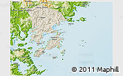 Shaded Relief 3D Map of Xiapu, physical outside