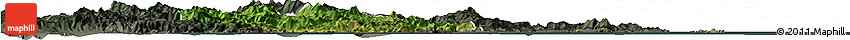Satellite Horizon Map of Xiapu, darken, semi-desaturated