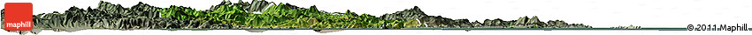 Satellite Horizon Map of Xiapu, semi-desaturated