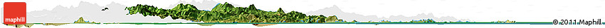 Satellite Horizon Map of Xiapu, single color outside