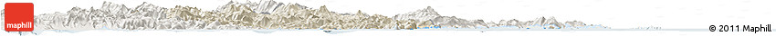 Shaded Relief Horizon Map of Xiapu, lighten