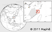 Blank Location Map of Xiapu, highlighted parent region