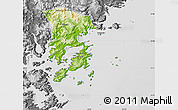 Physical Map of Xiapu, desaturated