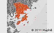 Political Map of Xiapu, desaturated
