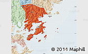 Political Map of Xiapu, lighten