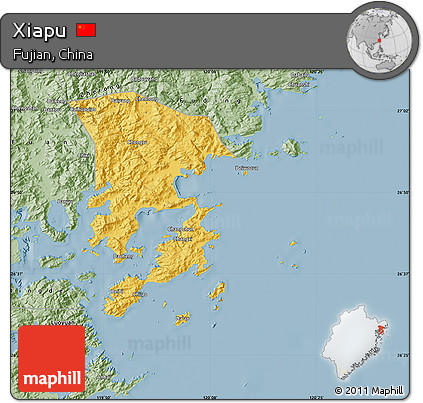 Savanna Style Map of Xiapu