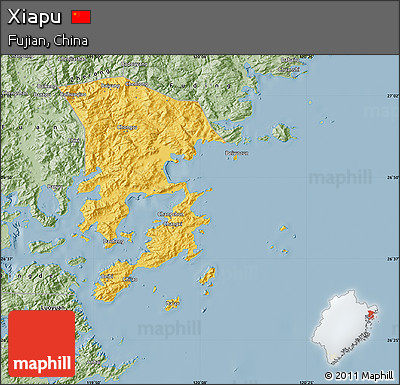 Savanna Style Map of Xiapu