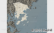 Shaded Relief Map of Xiapu, darken