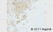Shaded Relief Map of Xiapu, lighten
