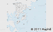 Silver Style Map of Xiapu, single color outside