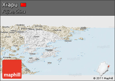 Classic Style Panoramic Map of Xiapu