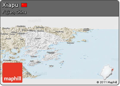 Classic Style Panoramic Map of Xiapu