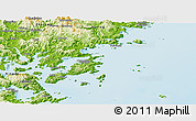 Physical Panoramic Map of Xiapu
