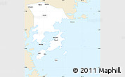 Classic Style Simple Map of Xiapu, single color outside