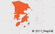 Political Simple Map of Xiapu, cropped outside
